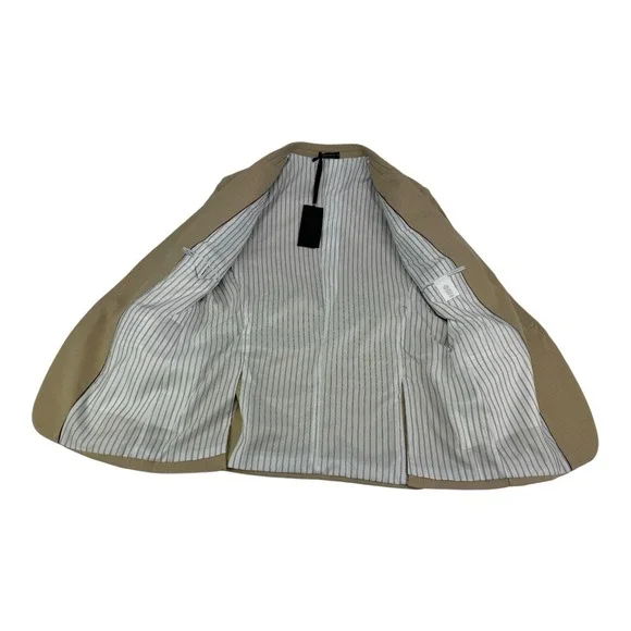 Grace Karin Men's NWT 2 Button Double Vent Lightweight Blazer Tan Size Medium